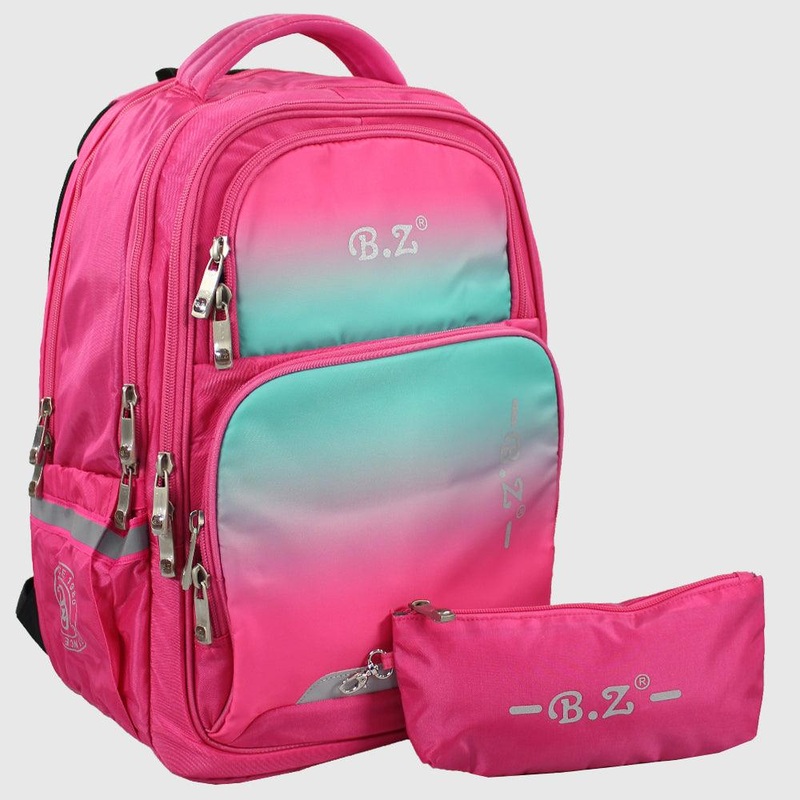 Pink 20 Inches Backpack + Pencil Case