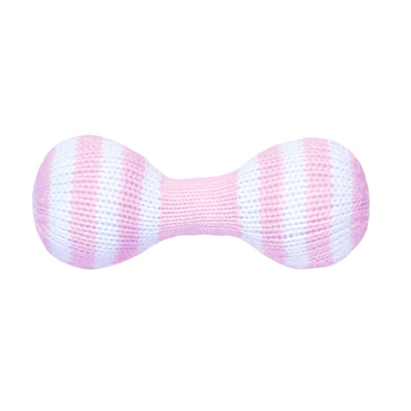 Rattle Dumbell Pink