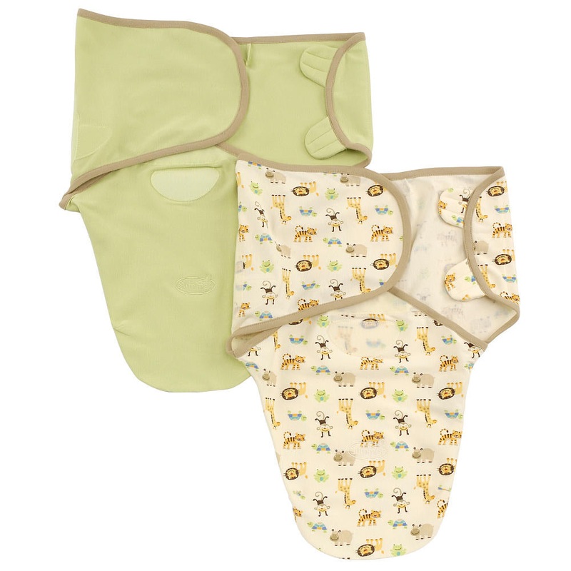Summer Infant SwaddleMe Organic Cotton 2-Pack Combo – Sage & Zoo, Small