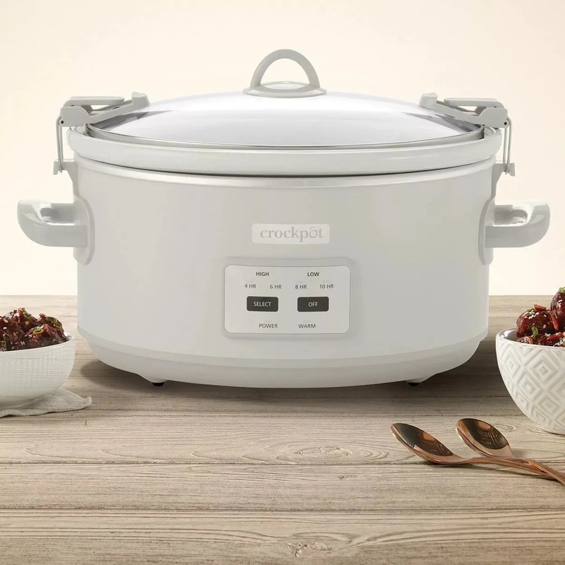 7-Quart Cook and Carry Programmable Slow Cooker with Carry Bag