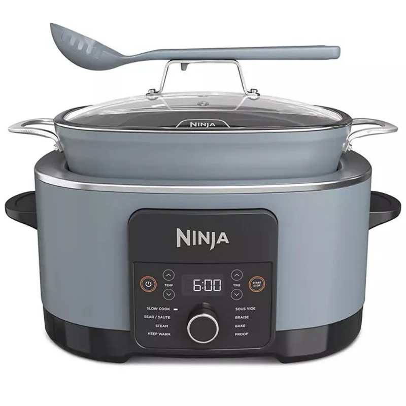 8.5qt Foodi PossibleCooker Pro Slow Cooker with Sous Vide –  Sea Salt Gray