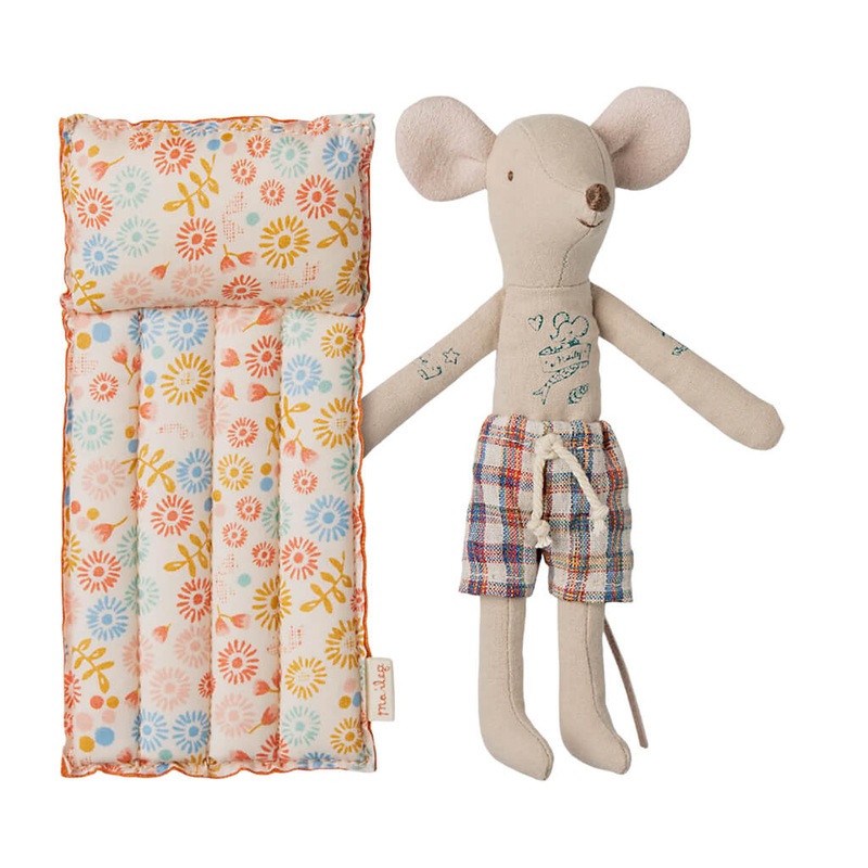 Beach Mouse with Air Mattress, Dad – Flower