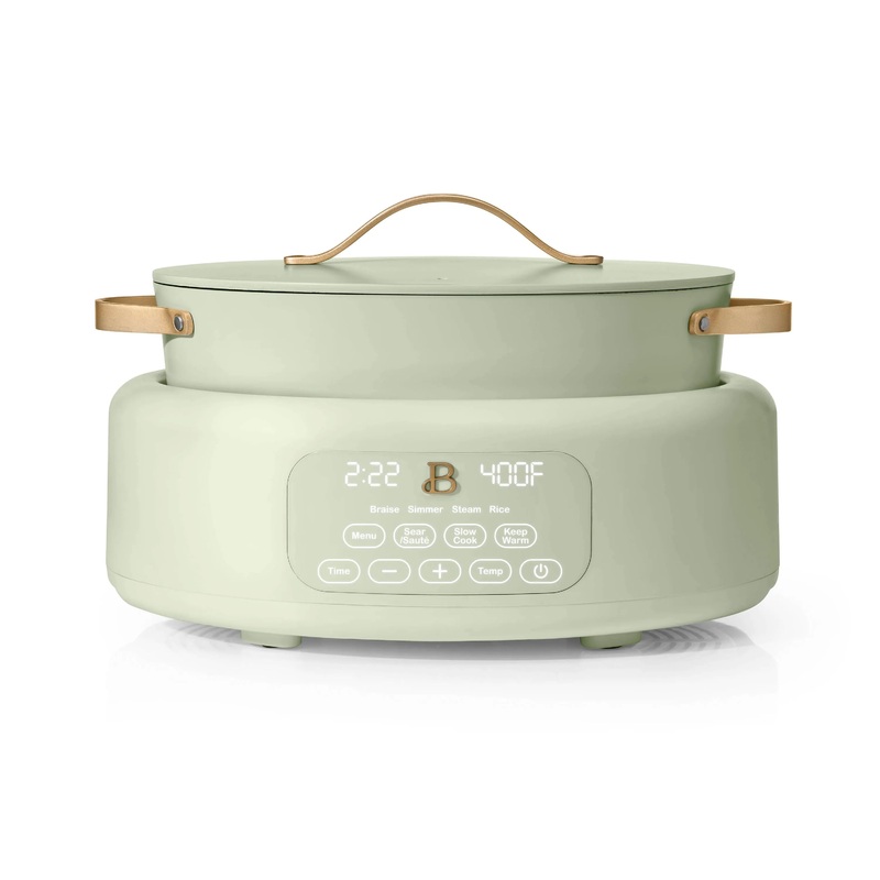 Beautiful 10-in-1 6 Qt Electric Multi-Cooker, Sage Green (See Description)