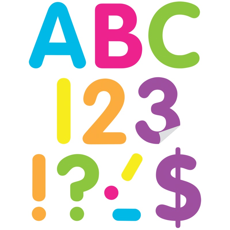 Brights 4″ Classic Self-Adhesive Letters Uppercase