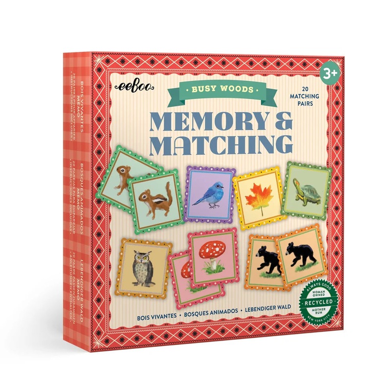 eeBoo Busy Woods Memory & Matching