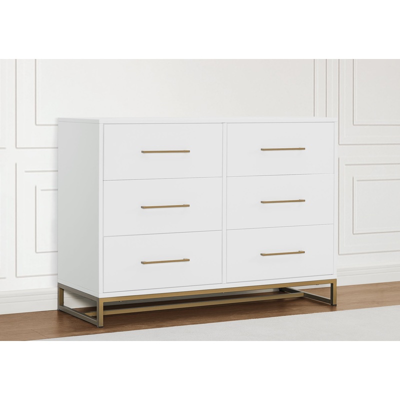 Jade 6 Drawer Dresser with Interlocking Drawers