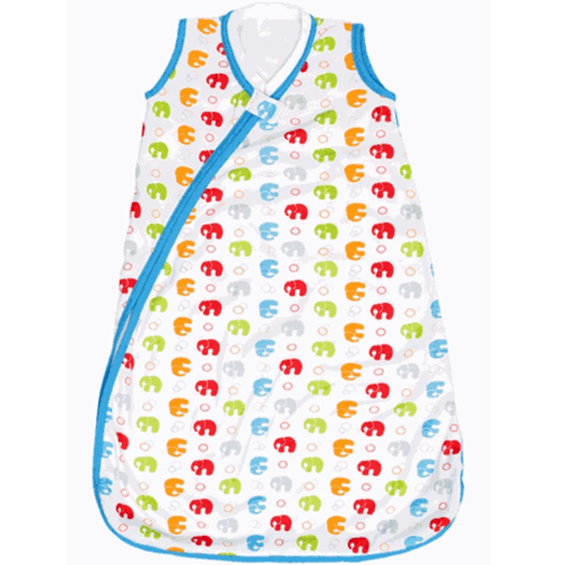 JJ Cole Wearable Blanket in Bright Elephant- 0-6 Months