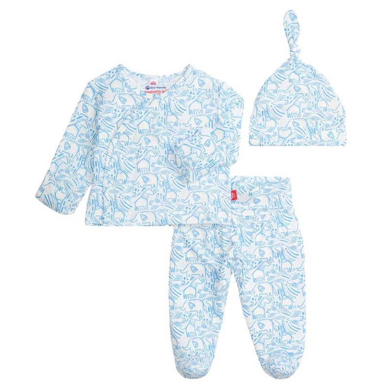 Modal Kimono Set Herds Of A Feather Blue