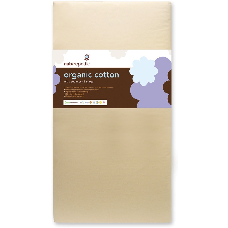 Naturepedic MC42 Dual Firmness Organic Cotton Ultra Crib Mattress