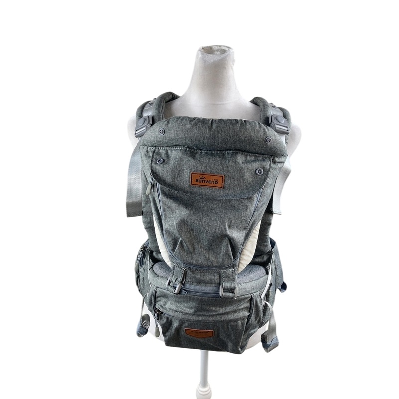 Sunveno Baby Hipseat Ergonomic Baby Carrier Soft, Charcoal Grey