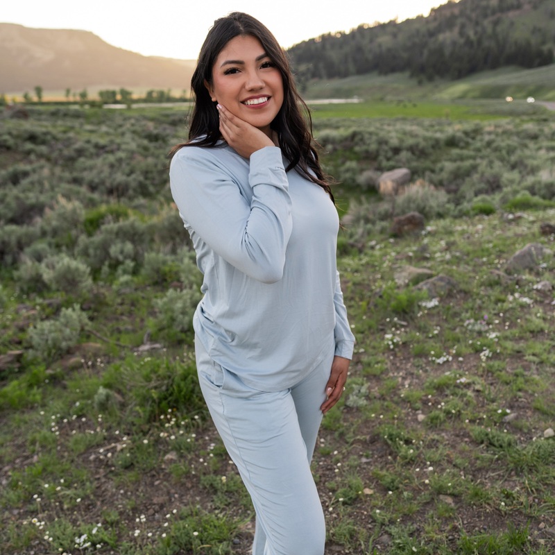 Women’s Jogger Pajama Set in Fog