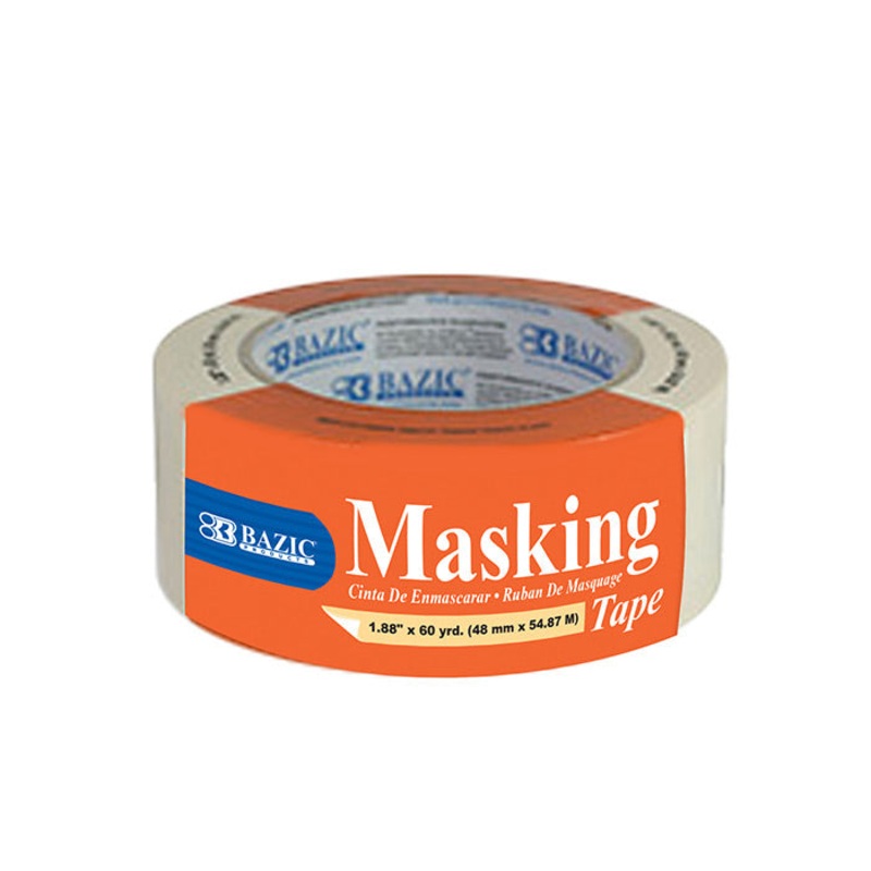 BAZIC 1.88″ X 2160″ (60 Yards) General Purpose Masking Tape