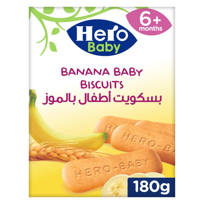 Hero Baby Banana Biscuits 180 g