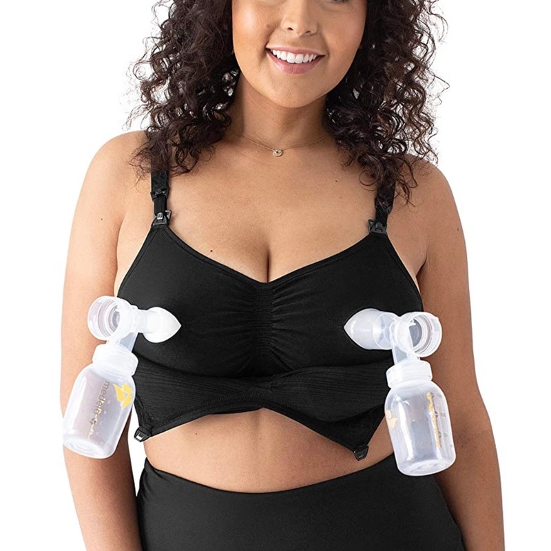 Kindred Bravely Sublime Hands-Free Pumping & Nursing Bra, Black, X-Large, Regular