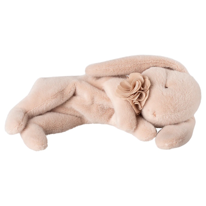 Maileg Sleeping Bunny Plush – Small Powder