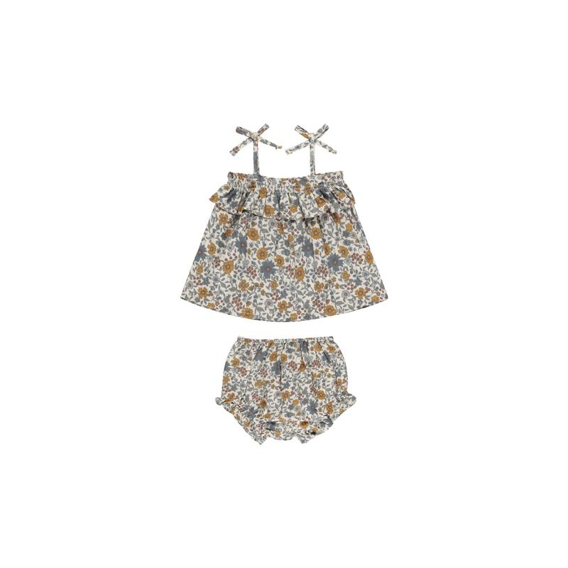 Rylee + Cru Ruffle Tube Top Set – Gardenia