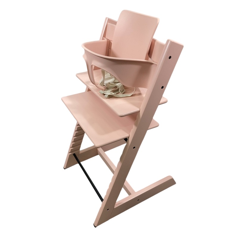 Stokke Tripp Trapp High Chair With Baby Set, 2, Serene Pink
