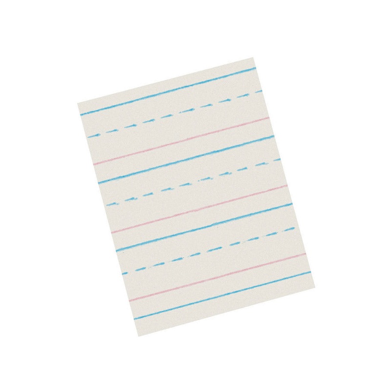 Zaner-Bloser Newsprint Handwriting Paper 8″ x 10-1/2″, Ruled Short Dotted Midline, Grade 3 500 Sheets