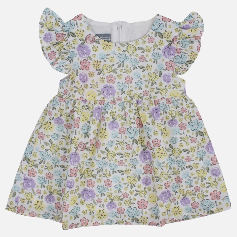 Baby Girls Cotton Dress  Floral Printed