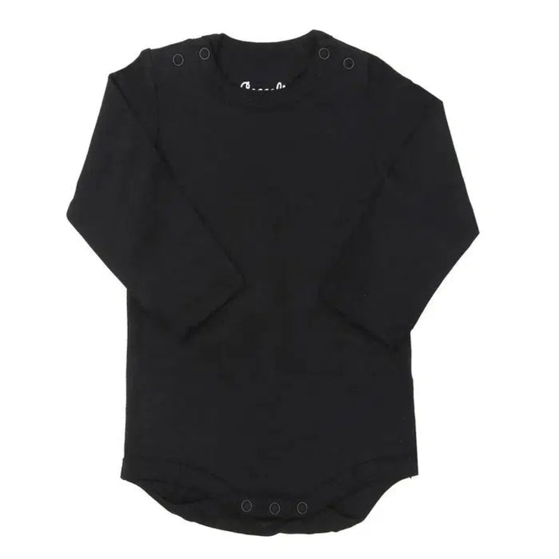 Coccoli – Modal Long Sleeve Bodysuit – Black