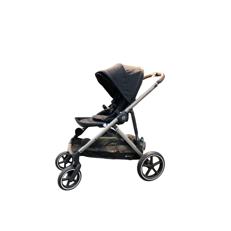 Cybex Gazelle S Modular Stroller, 2023, Moon Black, Taupe Frame