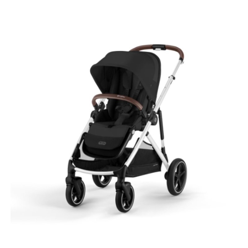 Cybex Gazelle S Modular Stroller, Moon Black, Taupe Frame, 2024