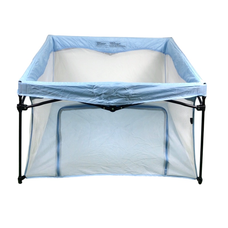 Dream On Me Ziggy Square Baby Playpen, Blue, No Canopy