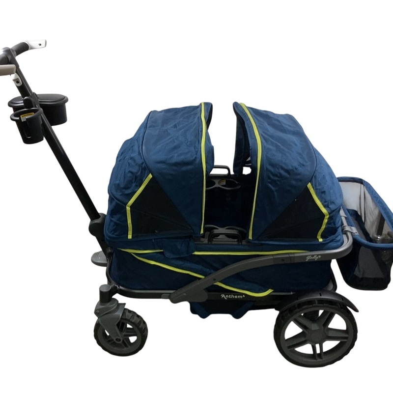 Gladly Family Anthem4 Classic 4 Seater All Terrain Wagon Stroller, Neon Indigo