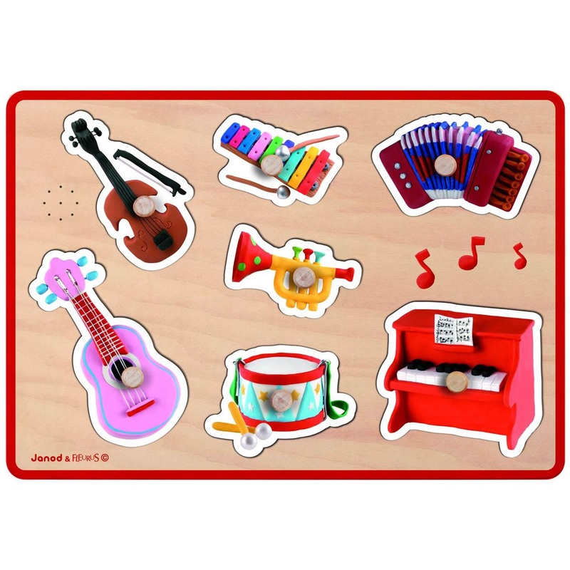 Janod Fleurus Musical Instrument Puzzle