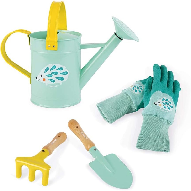Janod Happy Garden 5 Piece Sturdy Metal Gardening Playset