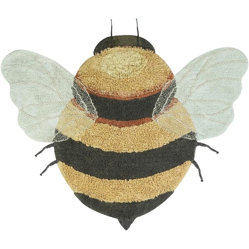 Lorena Canals Washable Rug, Bee, 3’9″x5′