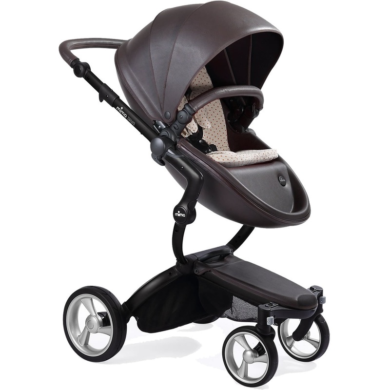 Mima Xari Complete Stroller, Black – Chocolate Brown / Sandy Beige