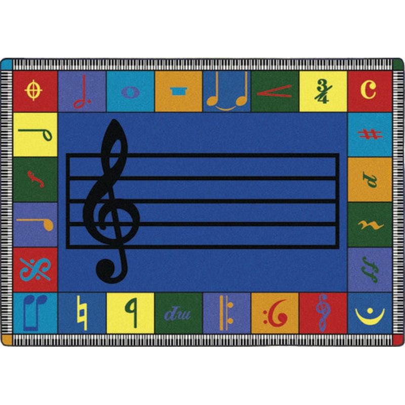Note Worthy Rug, 10’9″ x 13’2″ Rectangle