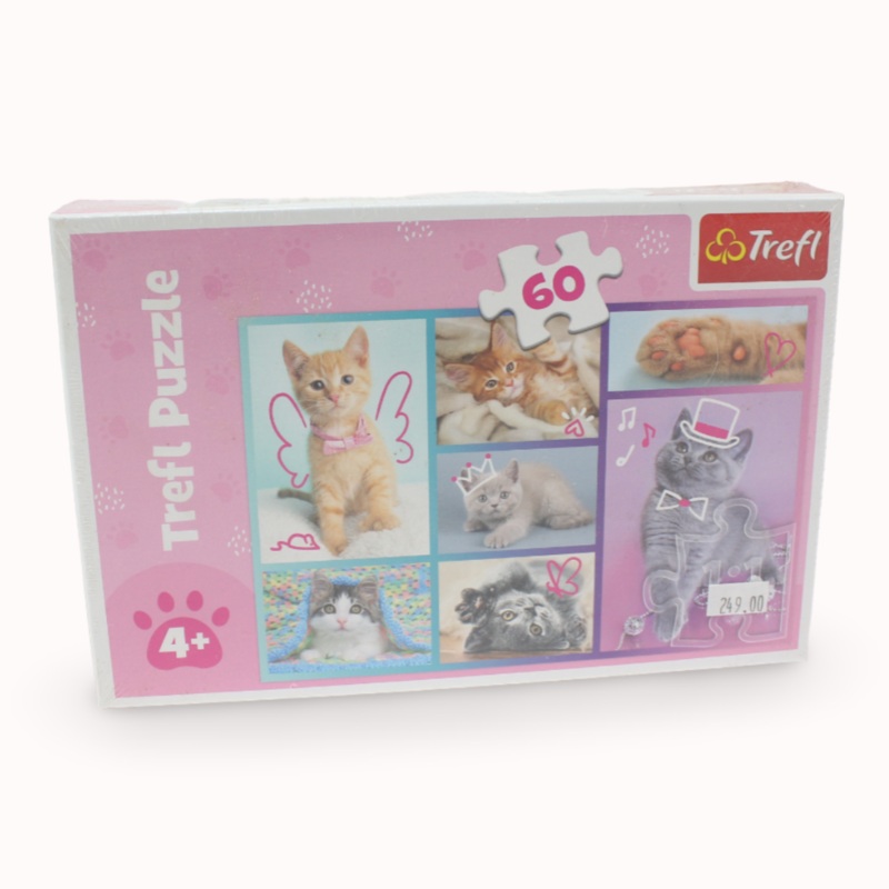 Trefl Cute Cats Puzzle – 60 Pcs