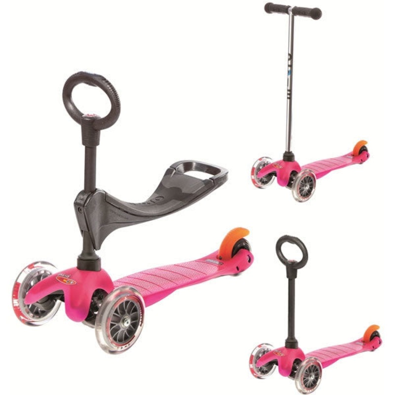 Micro Kickboard Mini Micro 3 in 1 Scooter in Pink