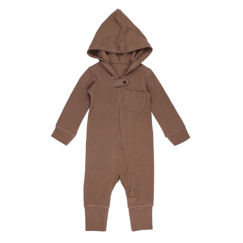Organic Thermal 2-Way Zipper Romper