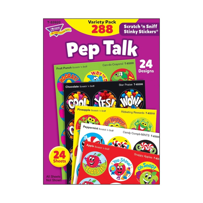 Pep Talk Scratch ‘n Sniff Stinky Stickers Variety Pack