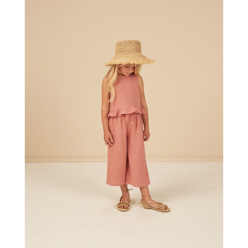 Rylee + Cru Oceanside Top + Wide Leg Pant Set – Lipstick