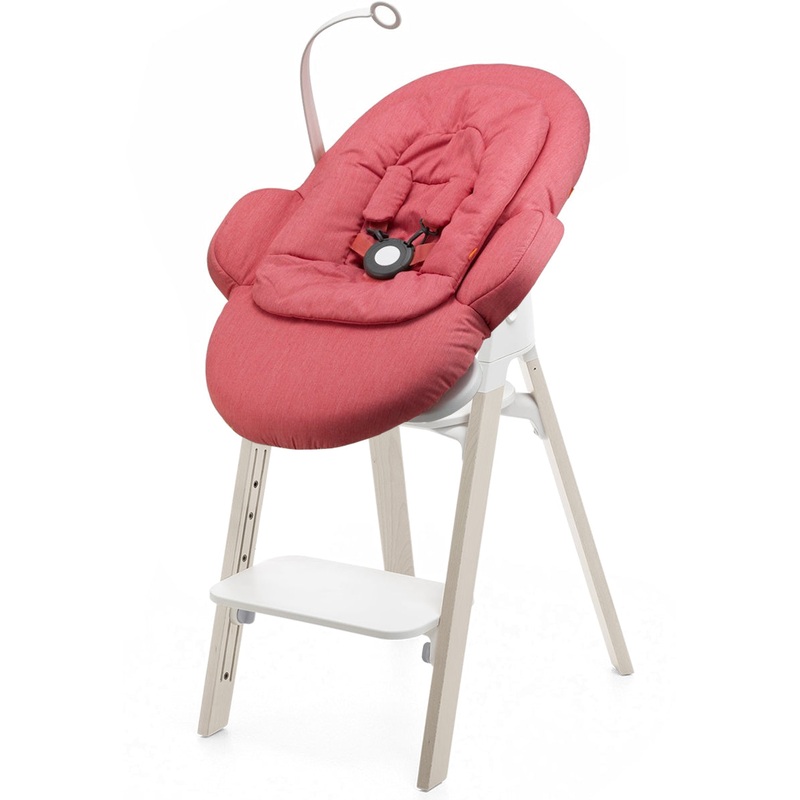 Stokke Steps Newborn Bouncer Seat – Whitewash/Red
