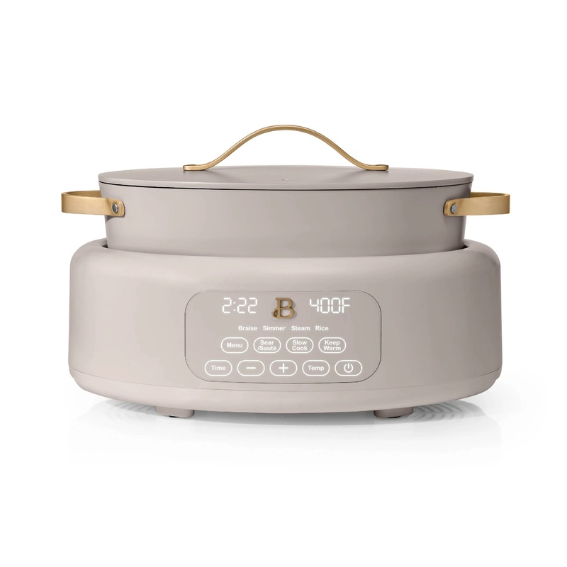 10-in-1 6 Qt Electric Multi-Cooker in Porcini Taupe