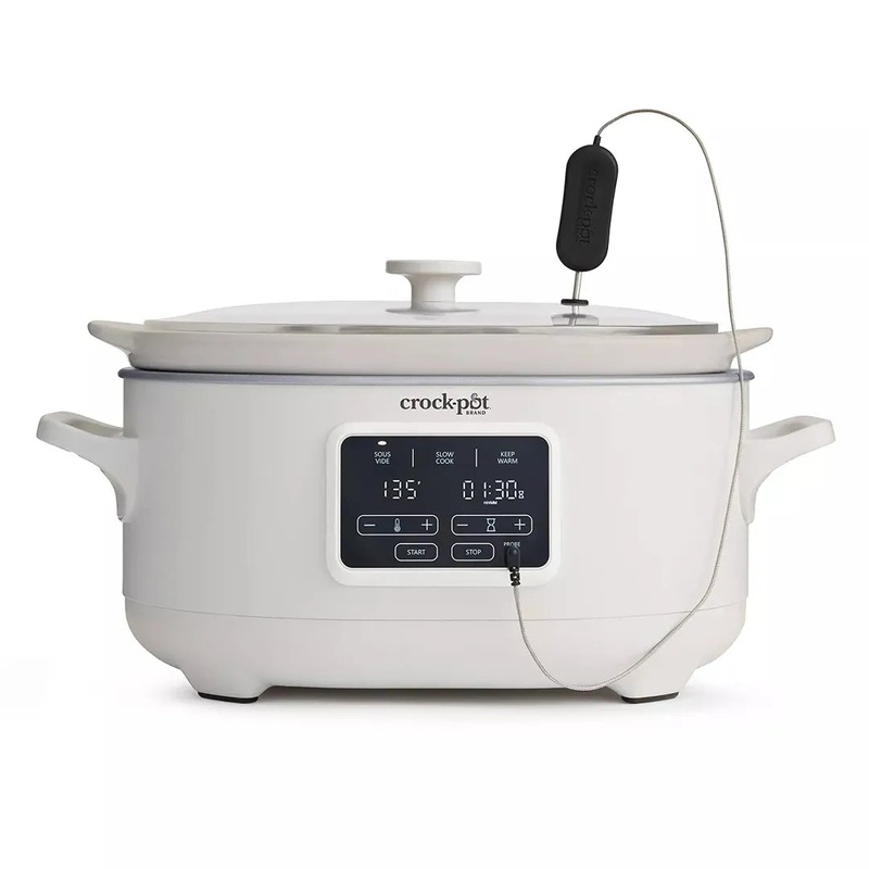 6qt Programmable Slow Cooker with Sous Vide – Oat Milk Ivory