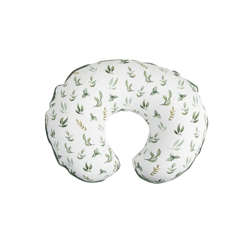 Boppy Organic Nursing and Infant Support Pillow Slipcover, Green Little Leaves