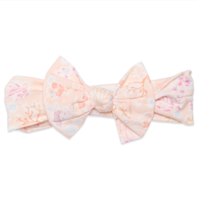 Coral Floral Modal Headband