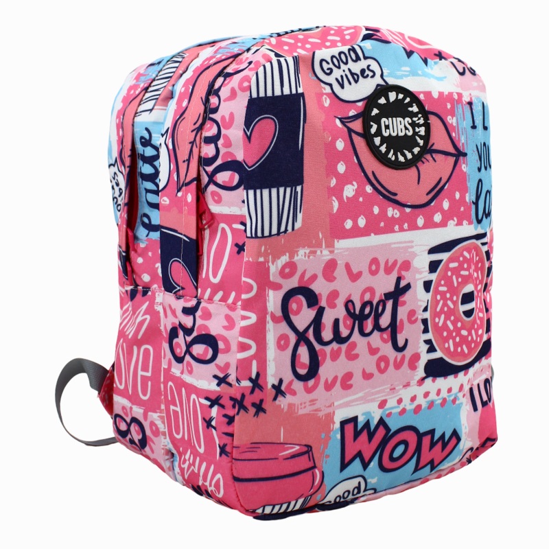 Cubs Coffee & Latte Backpack Big & Basic  Pink