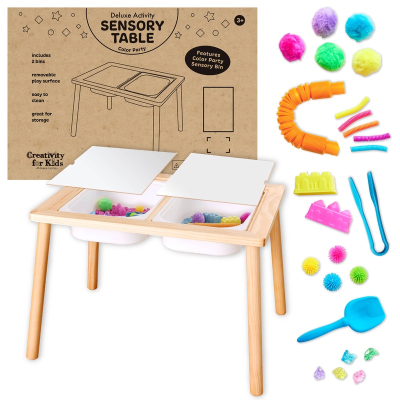Faber-Castell Sensory Table – Color Party Activity Table and Play Bin