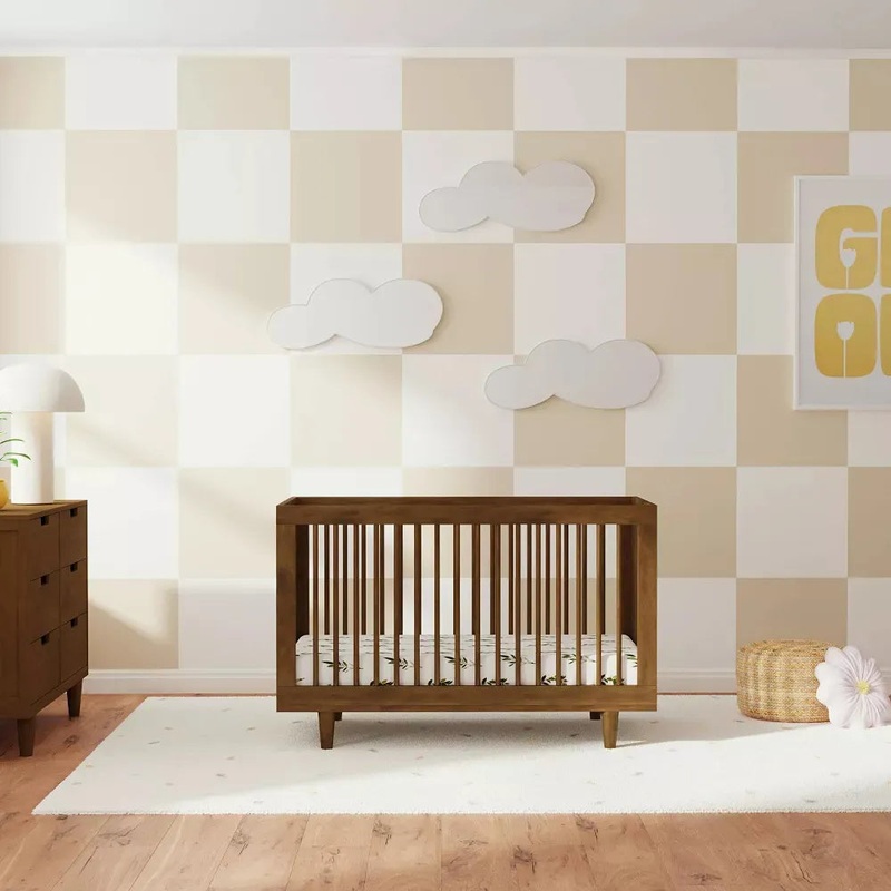 Marley 3-in-1 Convertible Crib – Walnut (See Description)