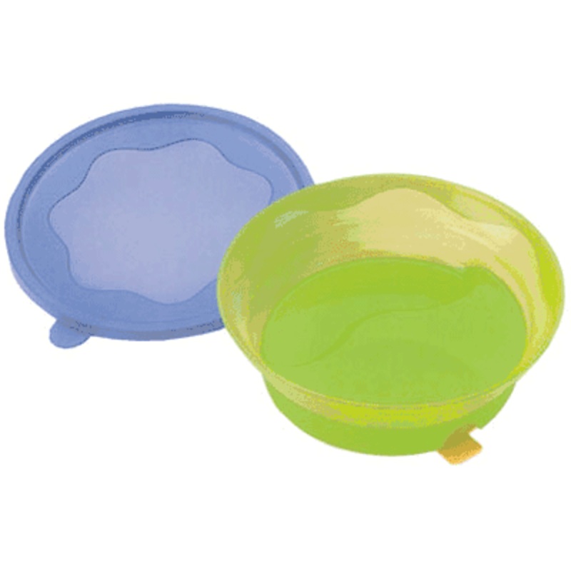 Sassy Less Mess Toddler Feeding Bowl in Blue