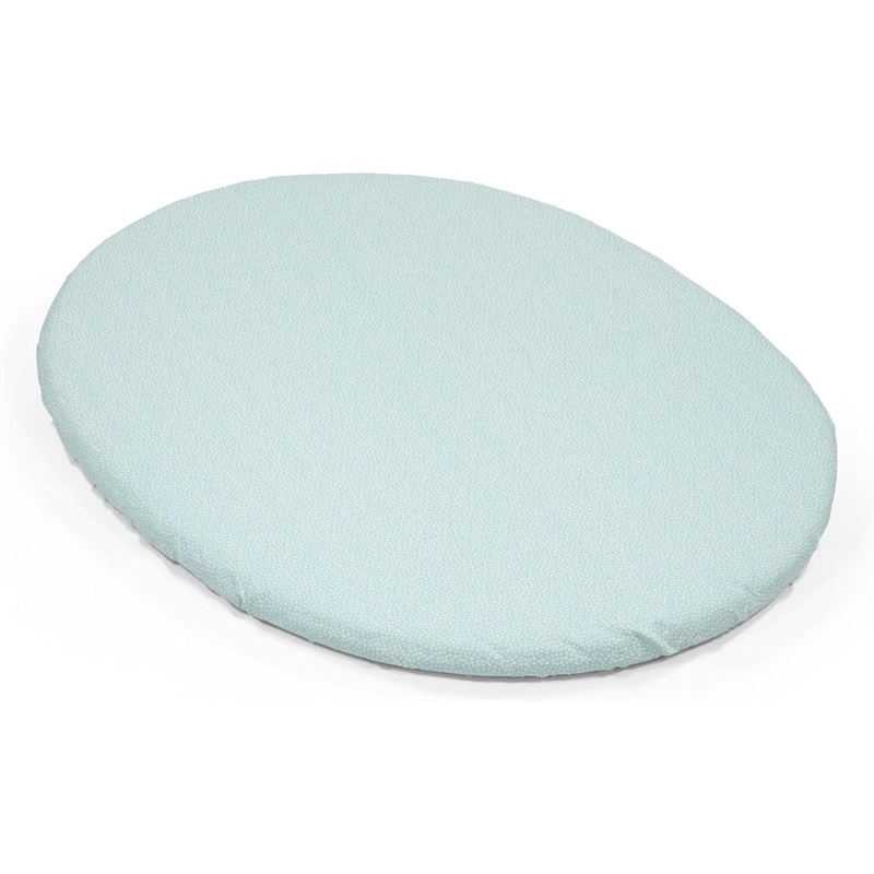 Stokke Sleepi Mini Fitted Sheet, Dots Sage, V3