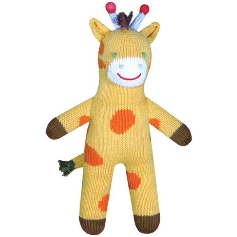 Zubels Giraffe Joshua 12″ Hand-Knit Doll