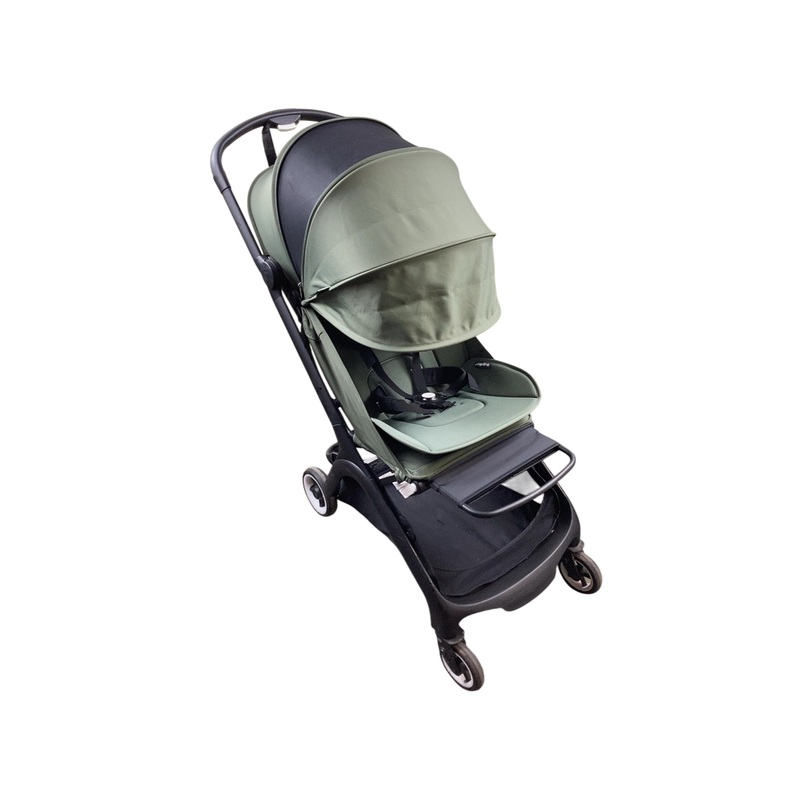 Bugaboo Butterfly Stroller, 2023, Black, Forest Green, Forest Green